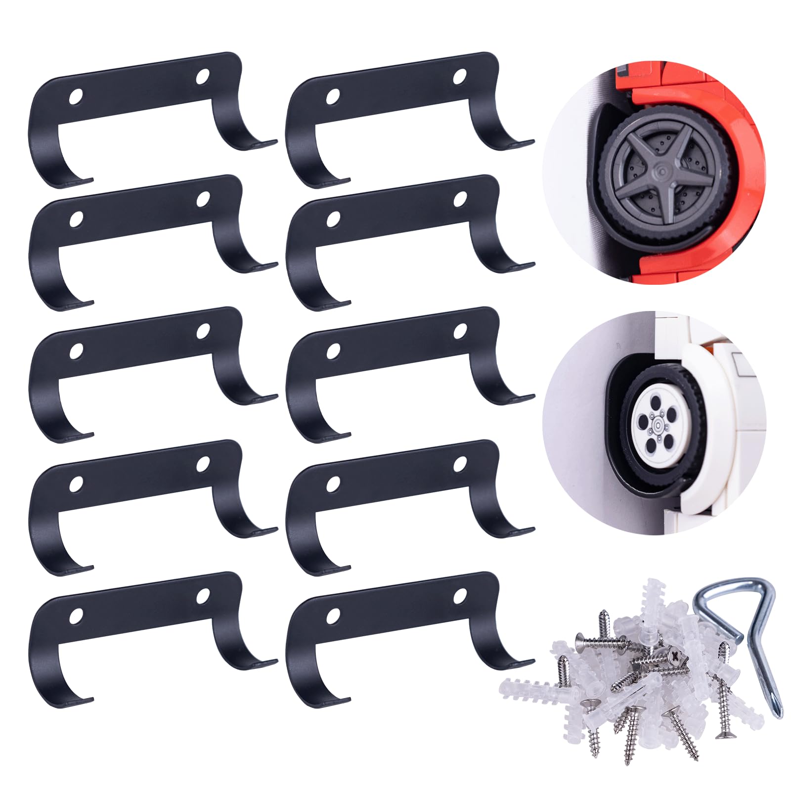 Photo 1 of WodGod 10 PCS Car Steel Wall Mount Display Stand