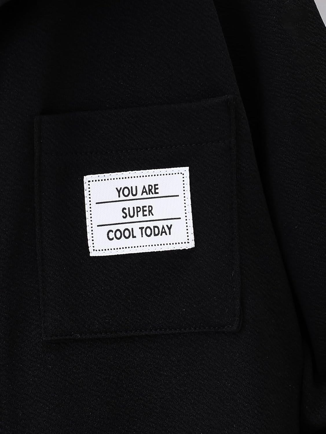 JOLYSHILD Kids Boys Clothes set 2 Piece Button Front Hoodie Pants Set Sweatsuit Fall Winter Outfits 4-12Y - Image 4