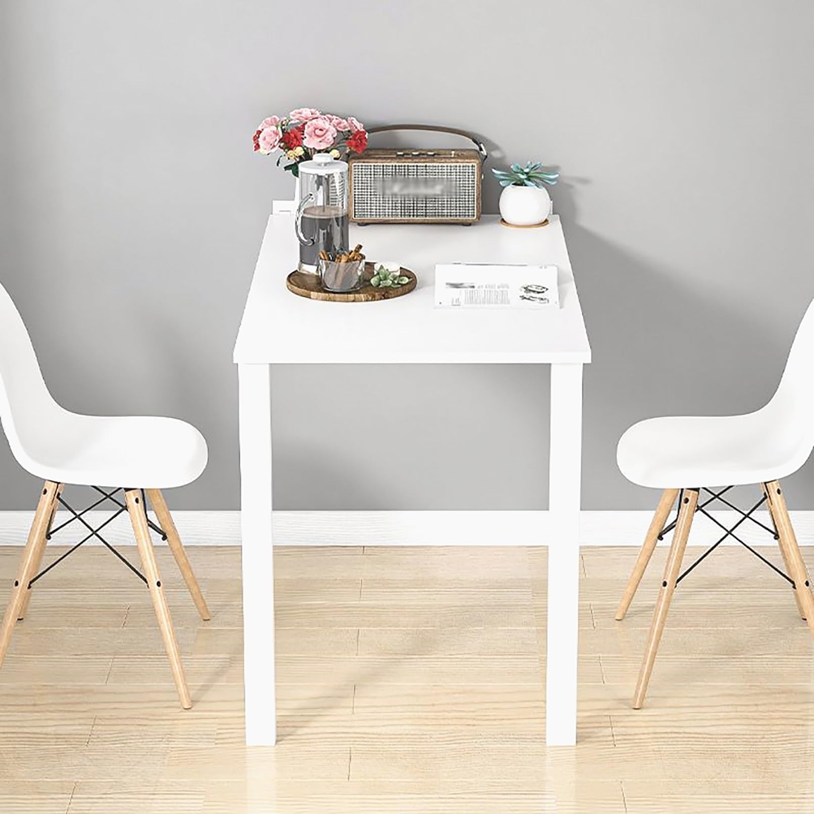 Tavolo Pieghevole da Parete, Scrivania Salvaspazio per Cucina Ufficio | Tavolo pieghevole da parete salvaspazio, installazione facile per cucina e ufficio.(White,120x40cm/47.2x15.7in)