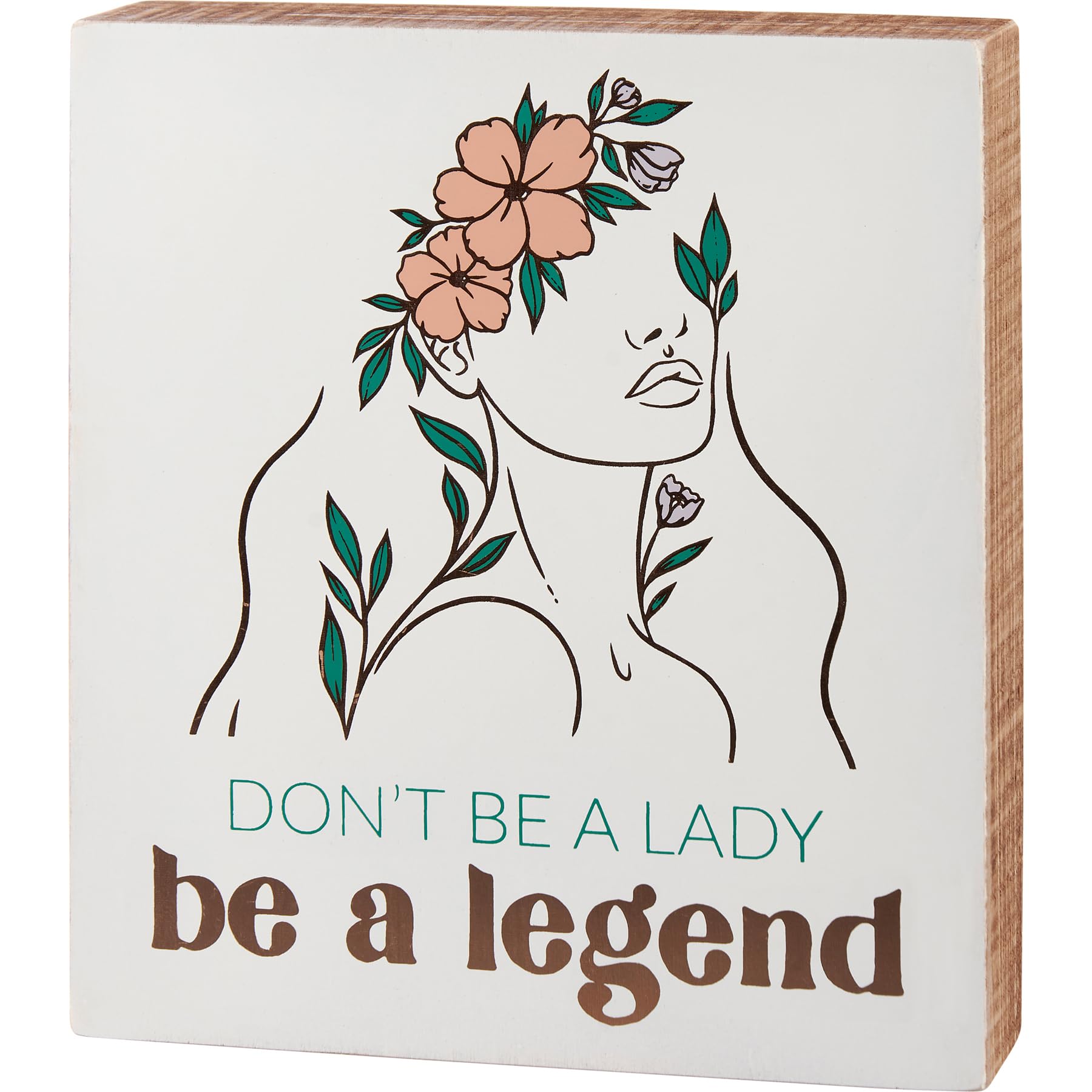 Panneau de boîte Be A Legend en bois noble avec finitions soignées pour décoration salon chic