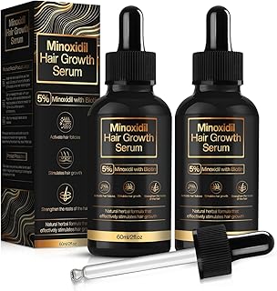 5% Minoxidil Hair Growth for Men and Women, Minoxidil Hair Growth Serum, Promotes Hair Growth, Strengthens Hair Follicles, Helps Prevent Hair Fall and Hair Loss