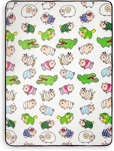 Monster Hunter Poogie - Manta de forro polar, 45 x 60 pulgadas