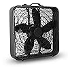 Xcity 20 Inch Box Fan with Carry Handle, Portable Powerful and Quiet 3-speed Floor Fan with Protection Net, Durable 70W Lightweight for Bedroom Study Home