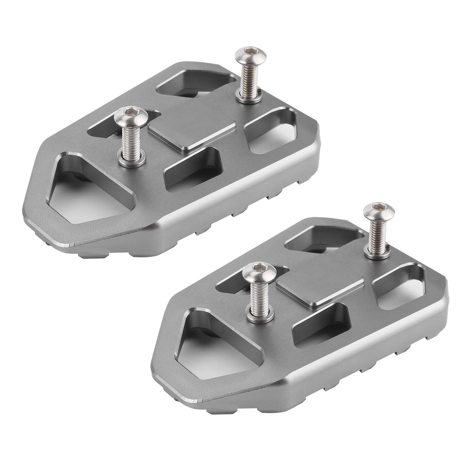 KIMISS Motorradpedal, 1 Paar Motorrad-Sicherheitsfußstütze CNC-Fußplatten aus Aluminiumlegierung Pedale Passend für DL650 DL1000 V-Strom 650XT / 1000XT(Titan)