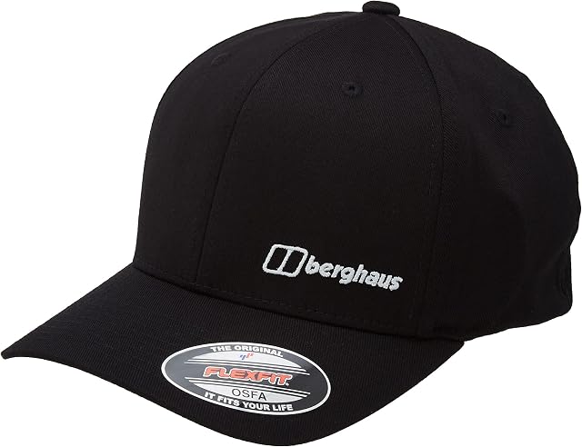 Berghaus Unisex Inflection Flexfit Cap, Black, One Size