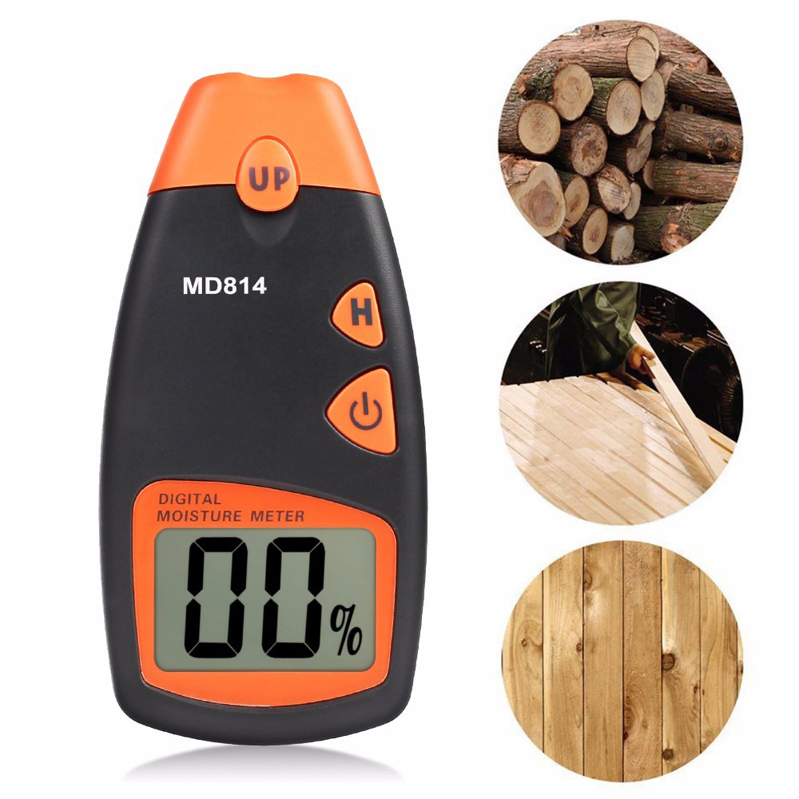 Pin Type Water Leak Detector Reliable Damp Meter High Accuracy Moisture Meter For Wood & Building Materials Wood Dampness Meter