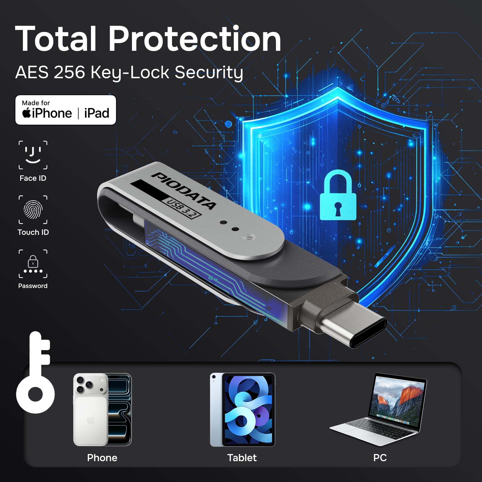 Amazon.co.jp: Piodata iXflash iPhoneフラッシュドライブ:256GB Apple