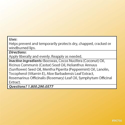 Miniatura 4 de Quality Choice Bálsamo labial de cera de abejas totalmente natural, 2 tubos de 0.15 onzas cada uno (5)