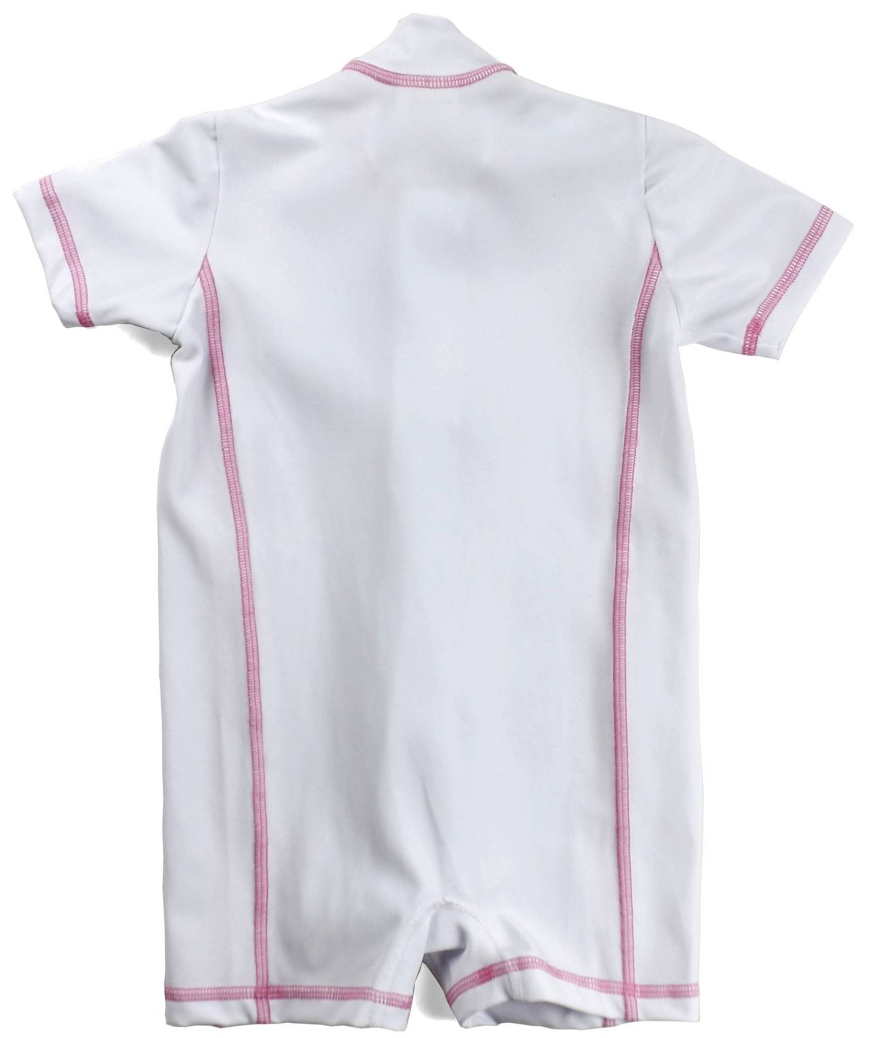 Common Purpose Baby Girls' Traditional UPF50 Short Sleeve Sunsuit, 12M