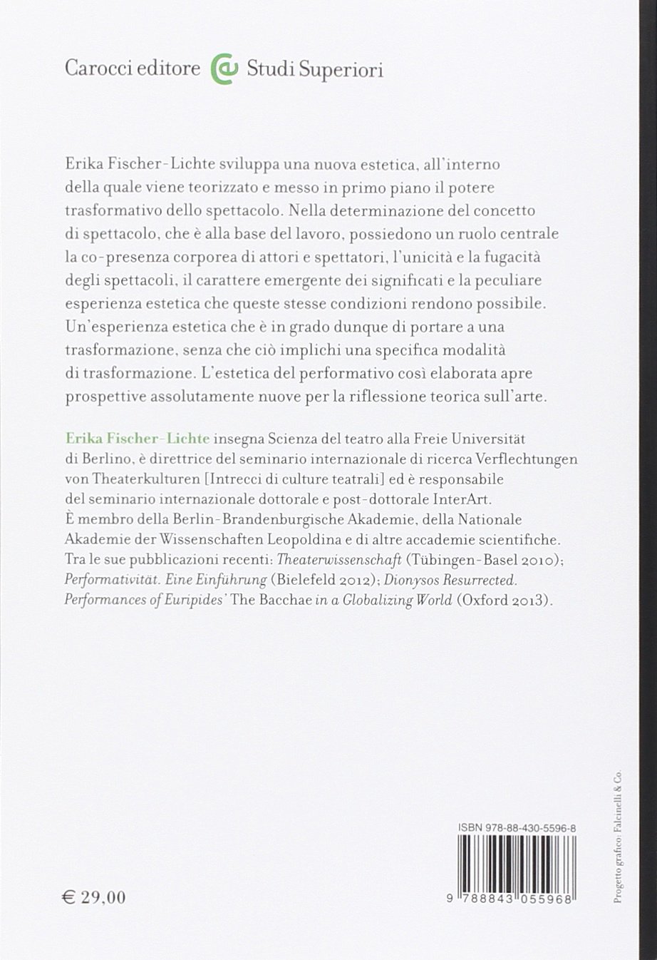 Estetica del performativo. Una teoria del teatro e dell'arte
