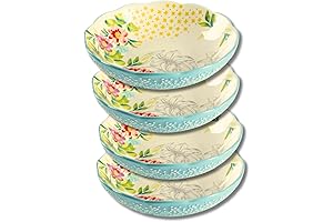 Pioneer Woman Blooming Bouquet Ceramic Pasta Bowls (Set of 4)