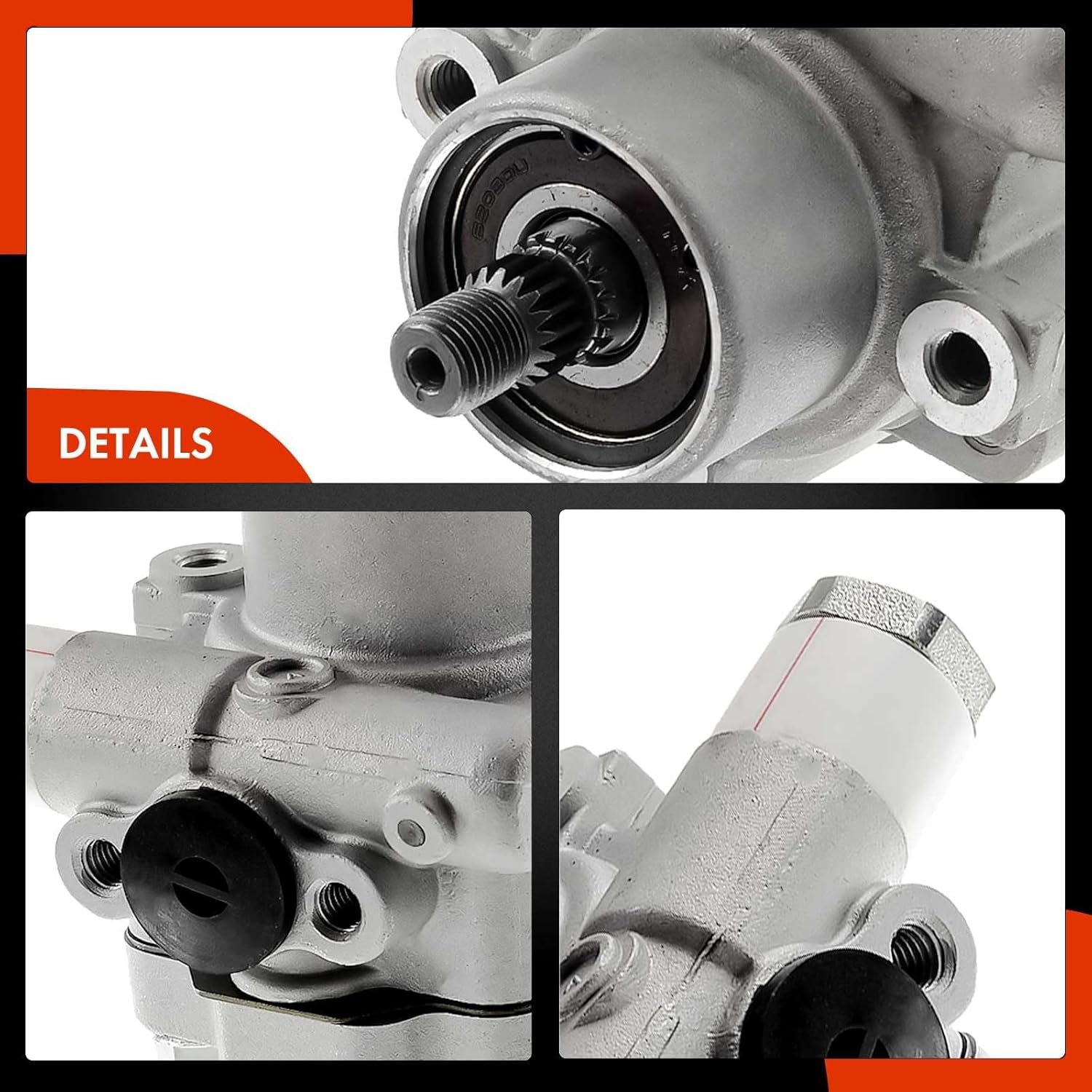 A-Premium Power Steering Pump Compatible with Nissan Quest 1993-1998, Mercury Villager 1993-1998, V6 3.0, Replace # 49110-0B015