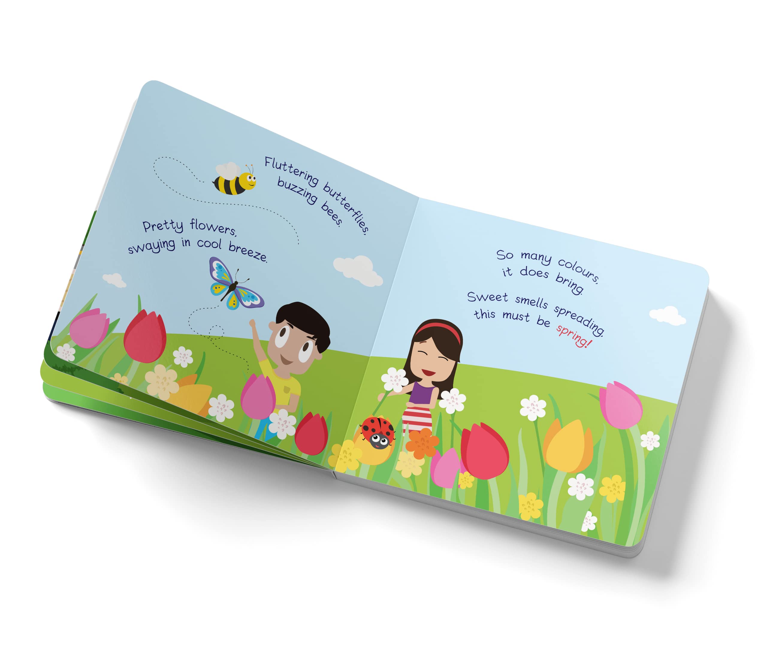 Zayn & Zoey Which Season is it - Board Book for Toddlers Ages 2-4 - Seasons Weather Spring Summer Autumn Winter Early Learning Picture Book 4