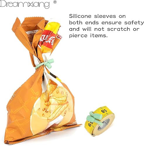 Miniatura 5 de 8 bridas de silicona reutilizables de 3 pulgadas con núcleo de acero trenzado de silicona para atar cables coloridos para agrupar y organizar,