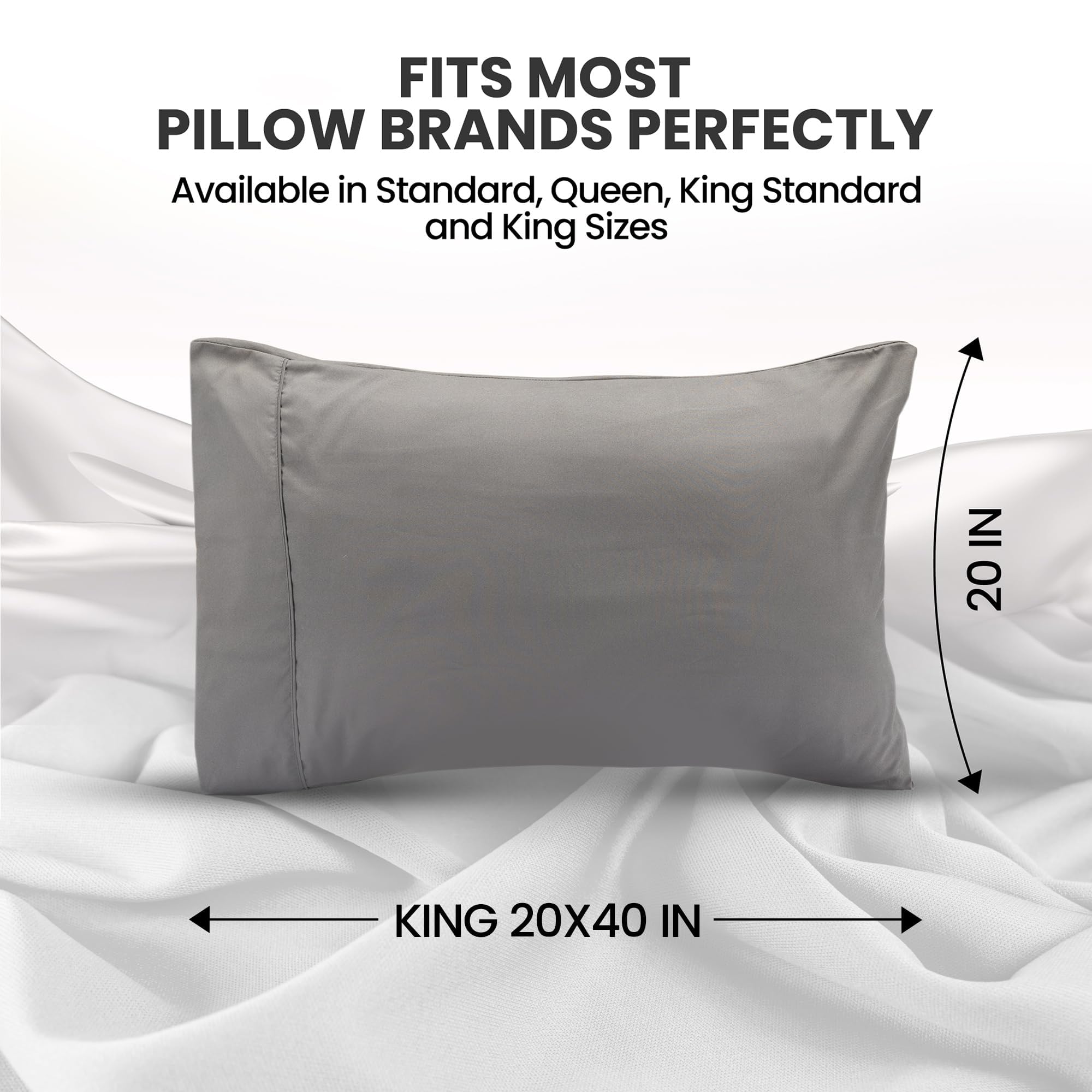 Utopia Bedding - 12 fundas de almohada de microfibra cepillada