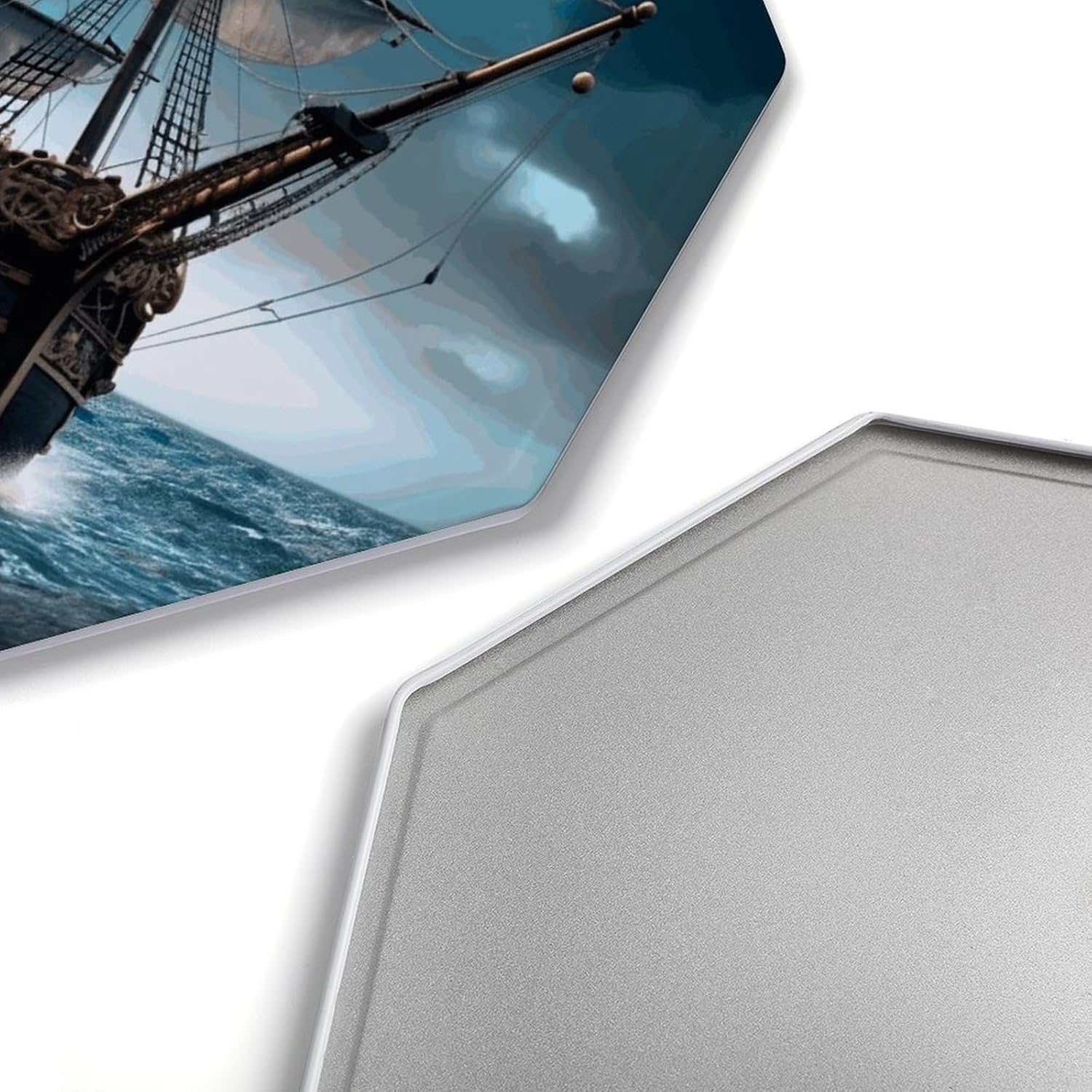 Ctagon Metal Sign for Home, Modern Display Plate for Kitchen, Pirate Ship Plates Accent Hanging Wall Decorations 3PCS for Living Room, Bedroom, Hallway, Hotel