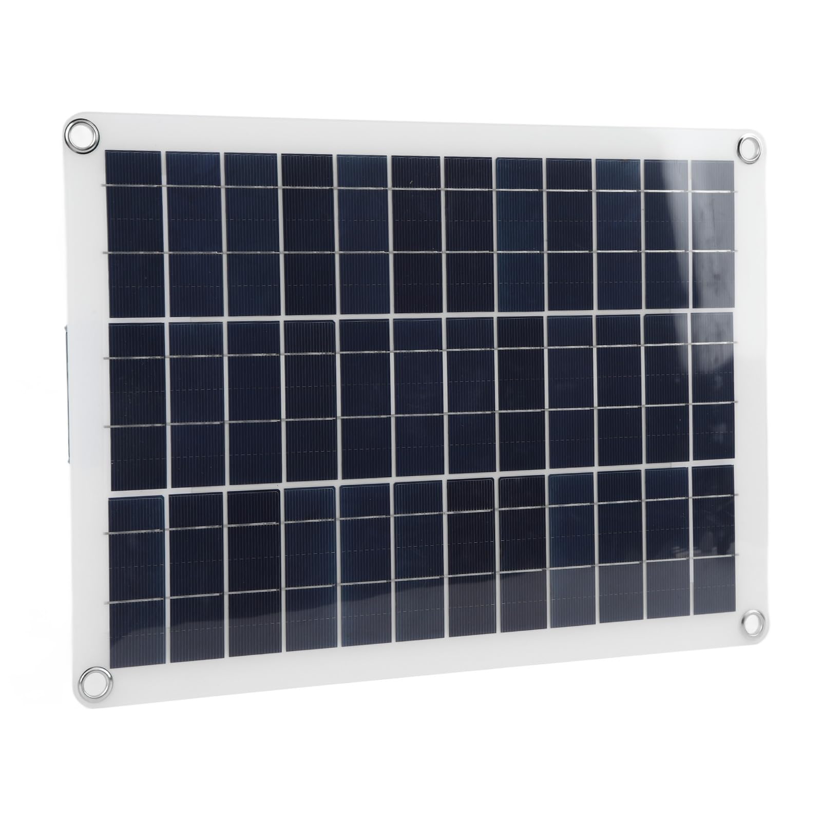 KUIDAMOS Panneau de Charge Solaire en Silicium Monocristallin 15W, Conception Efficace pour Caméras de Surveillance Extérieures et Sonnettes, étanche IP65