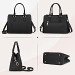NUBILY Handbags Femmes PU Sac à main en cuir pour femmes Sac à mains en cuir antivol pour femmes