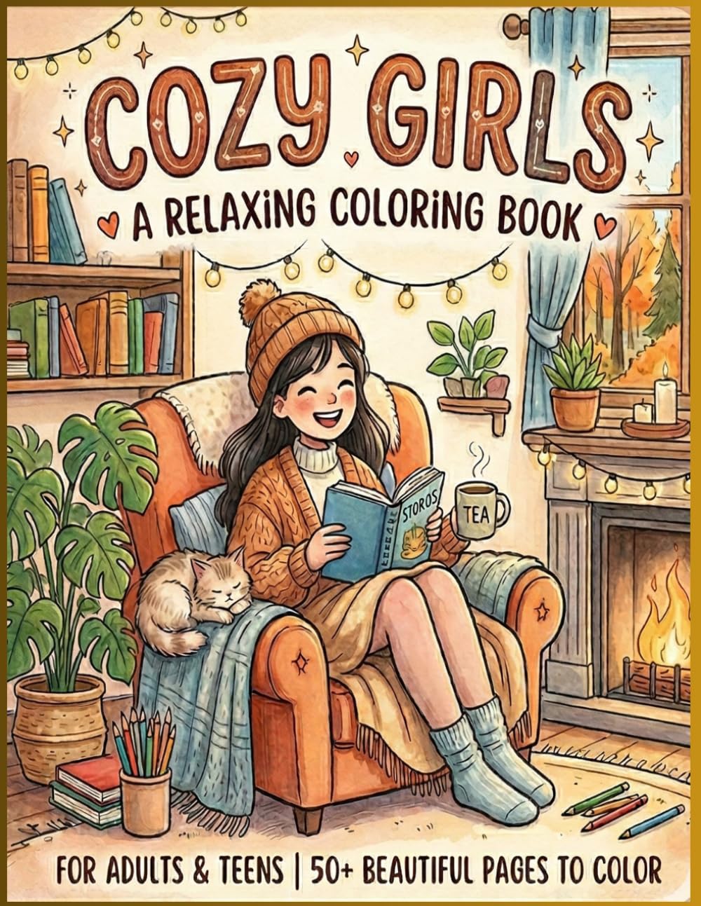 Cozy Girls coloring book