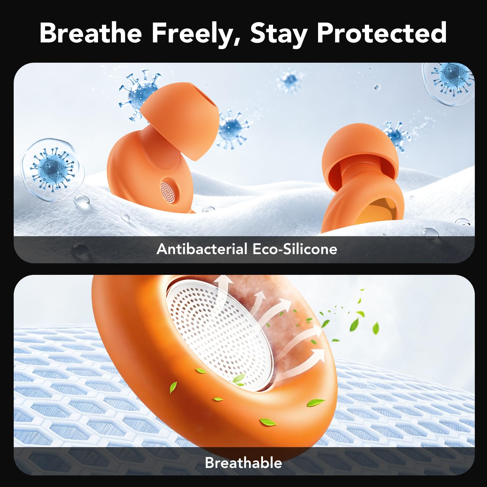 Tappi per le orecchie in silicone antirumore per dormire