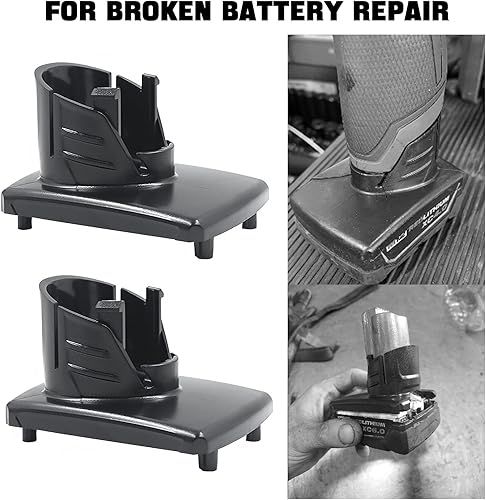 Miniatura 3 de 4 piezas de repuesto de la cubierta de la caja de la batería para Milwaukee M12 12 V caja de plástico carcasa superior de la batería rota piezas de