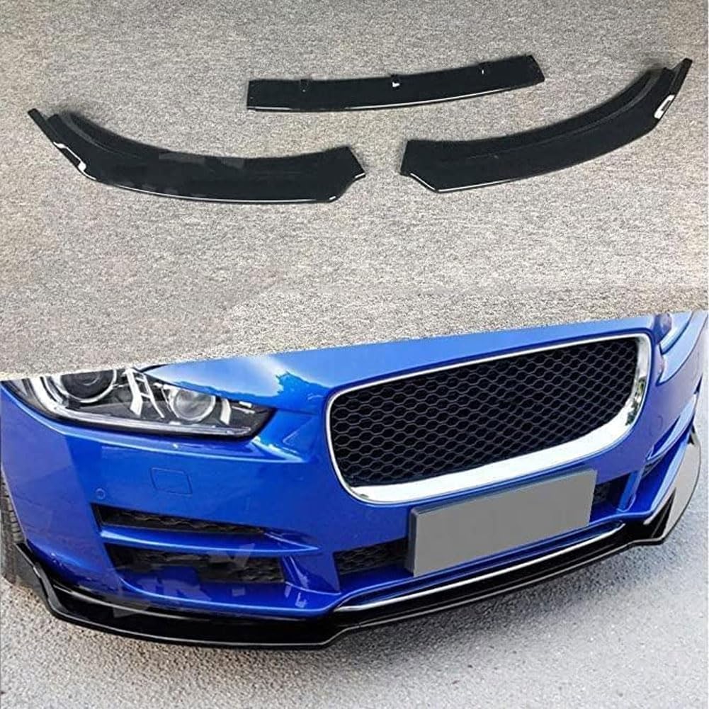 Spoiler de pare-chocs pour Jaguar XE 2017-2018 en ABS noir