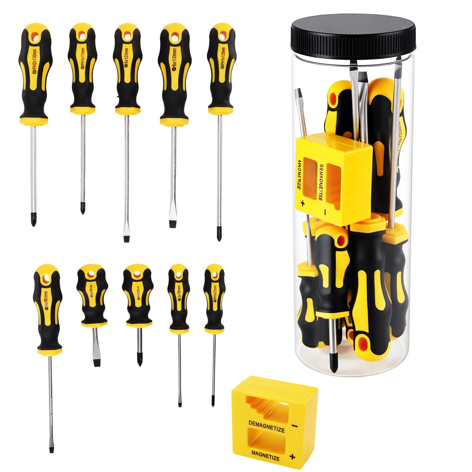 Kit tournevis magnétique anti glisse pour ne plus perdre vos vis