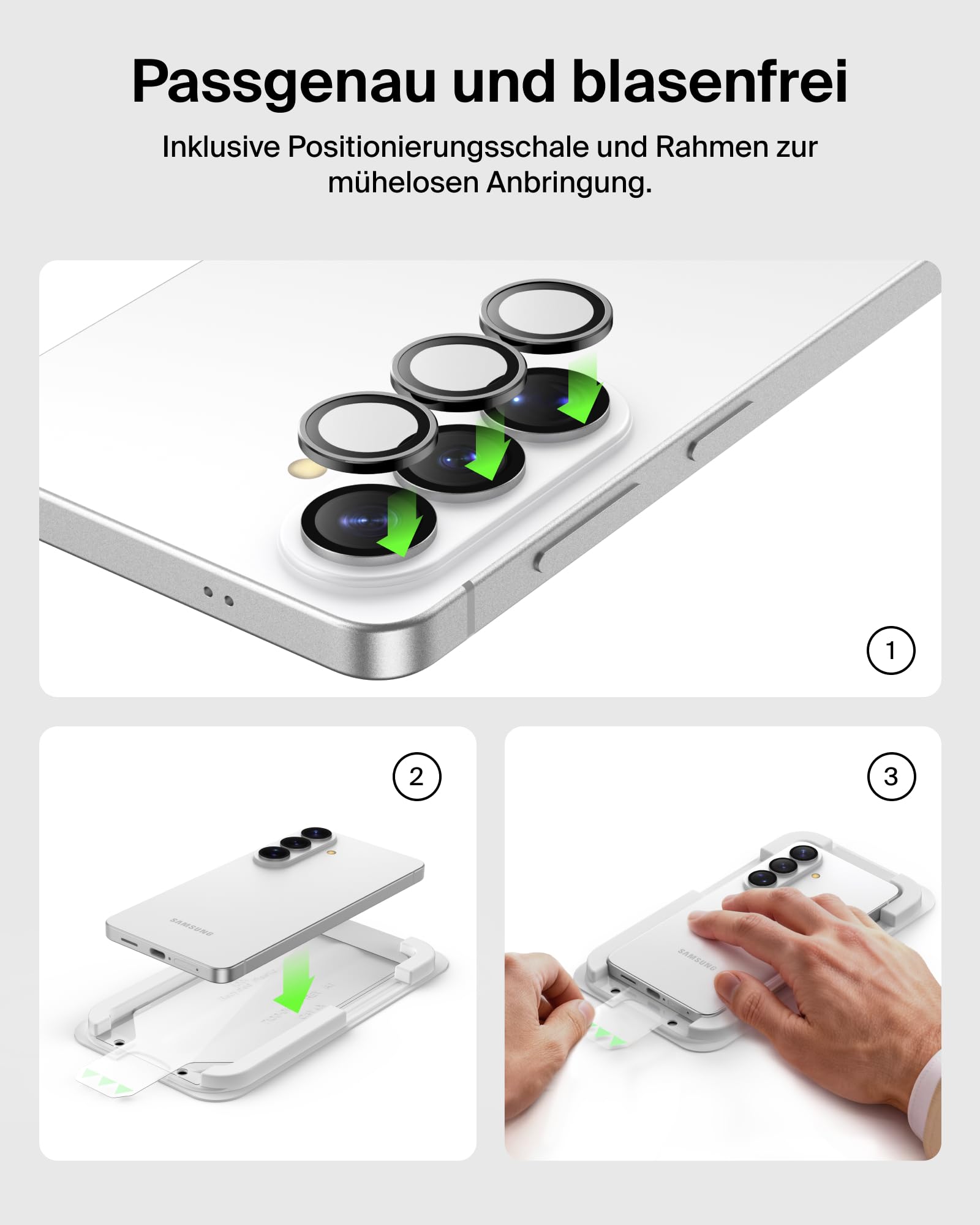 Belkin ScreenForce Titan 3 in 1 Handyhülle für Samsung Galaxy S26, Kratzfeste Schutzfolie und Anti-Reflex Kameraschutz, Folie und Stoßfeste Hülle mit Aufprallschutz bei Aufprall aus 4 m Höhe