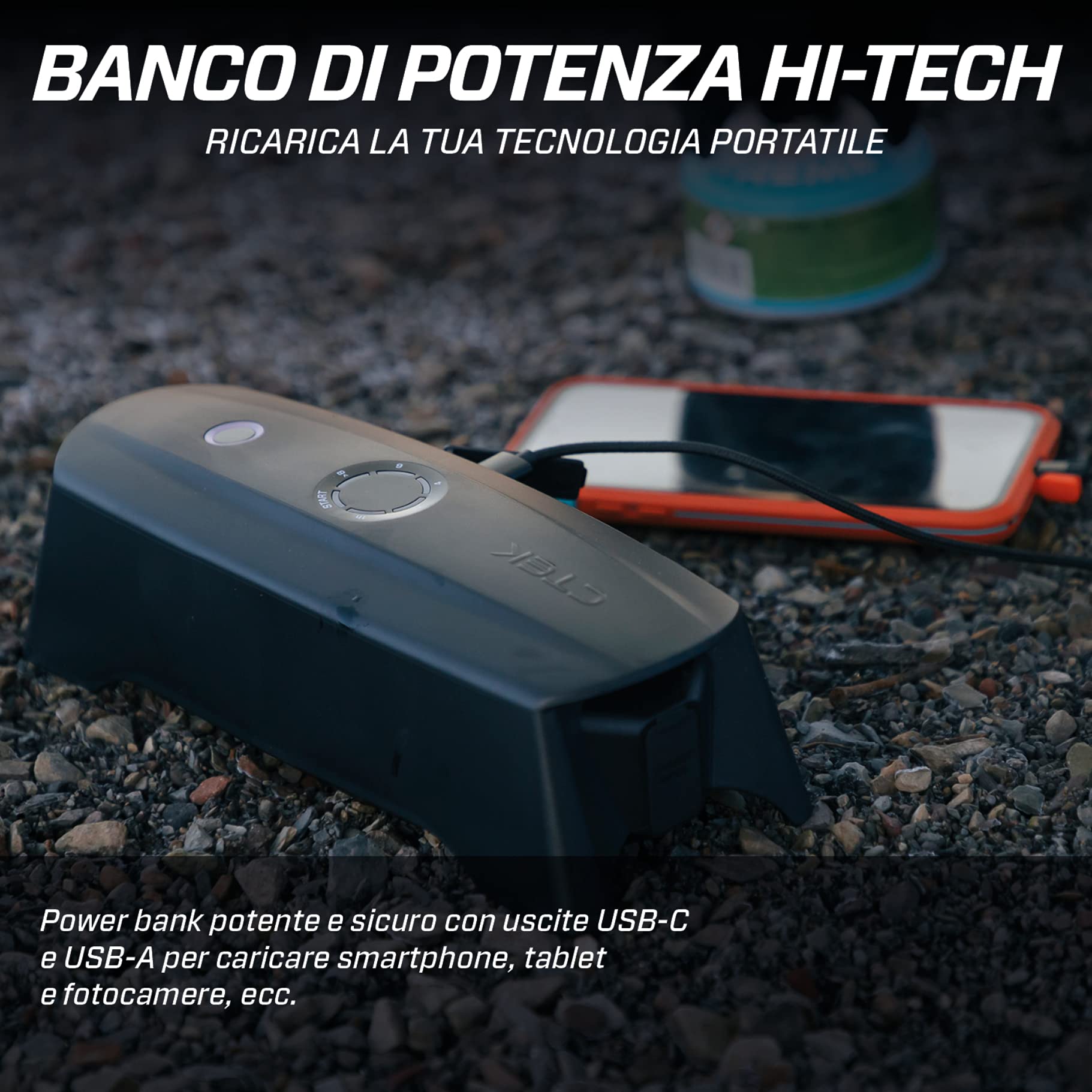 CTEK CS FREE, Avviatore di emergenza alternativo da 12 V, Booster adattivo, Mantenitore di batteria intelligente, Caricabatterie portatile 4 in 1, Caricatore solare per auto, telefono, computer