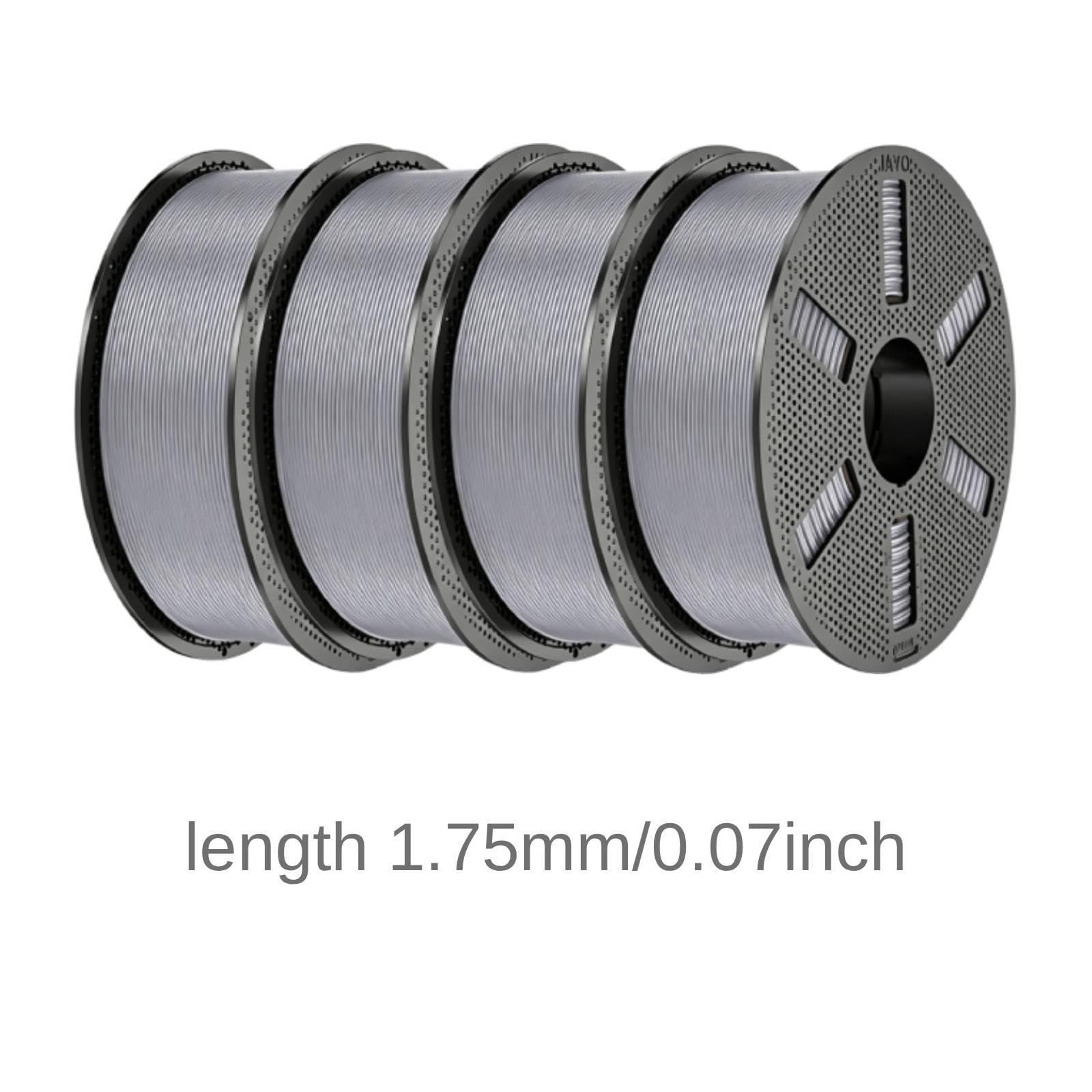 4 para Impresora 3D 1,75 mm, Accesorios Profesionales, Buen Moldeado, universales, Resistentes, Suministros impresión, Plata