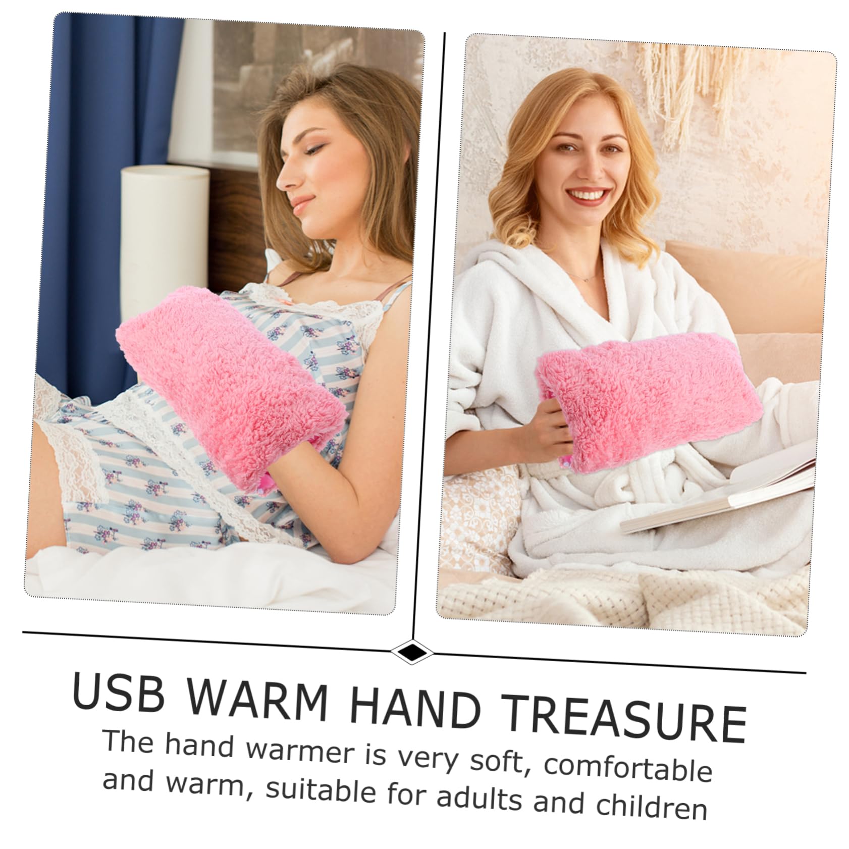 INOOMP 2pezzi Scaldamani Elettrico Usb Guanti Riscaldanti Per Ufficio e Studio Per Donne Comfort e Circolazione Inverno