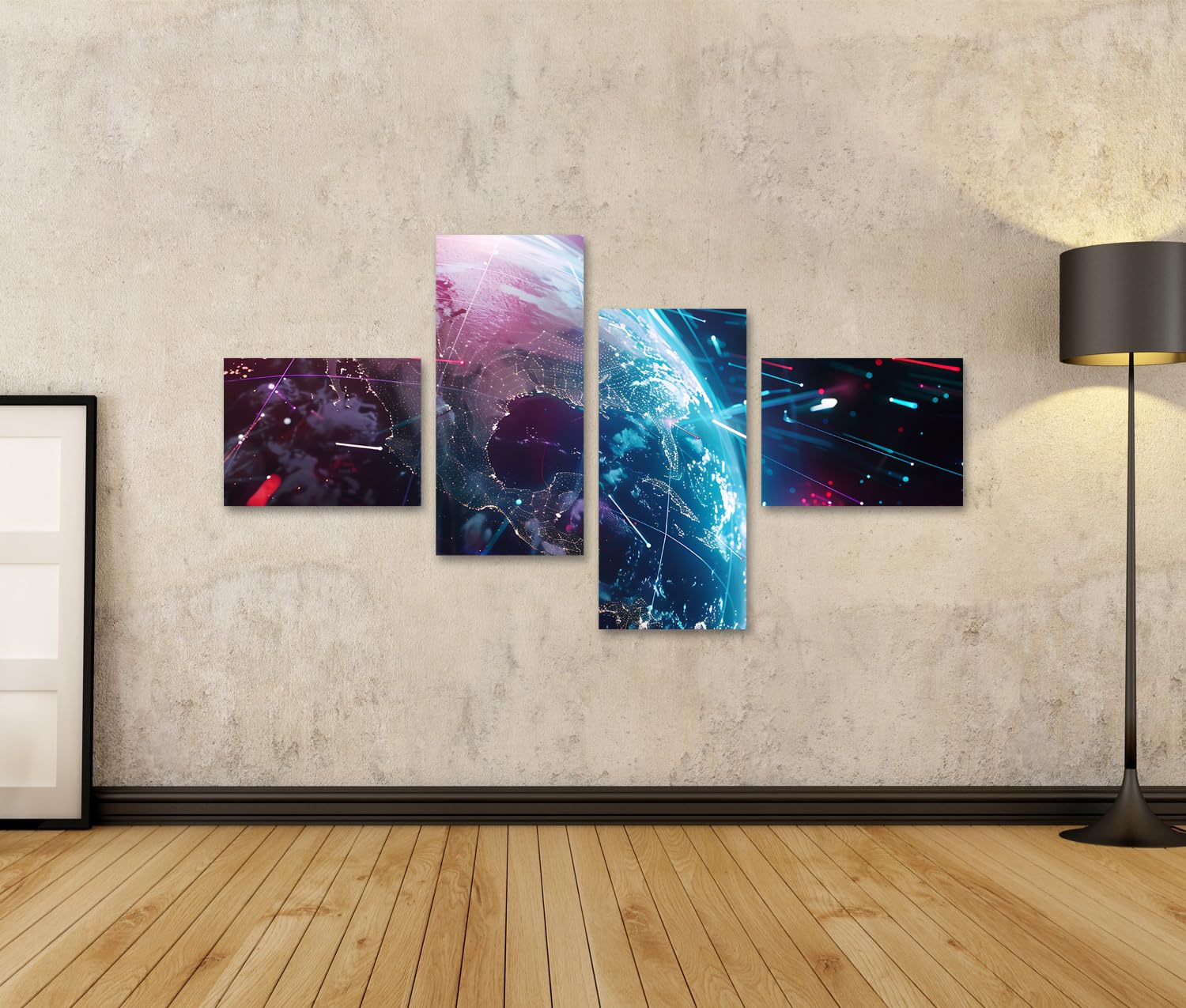 islandburner Imagen sobre lienzo Metaverse: fusión de redes sociales, juegos en línea y realidad aumentada, realidad virtual, sala de juegos, estudio de realidad virtual, murales