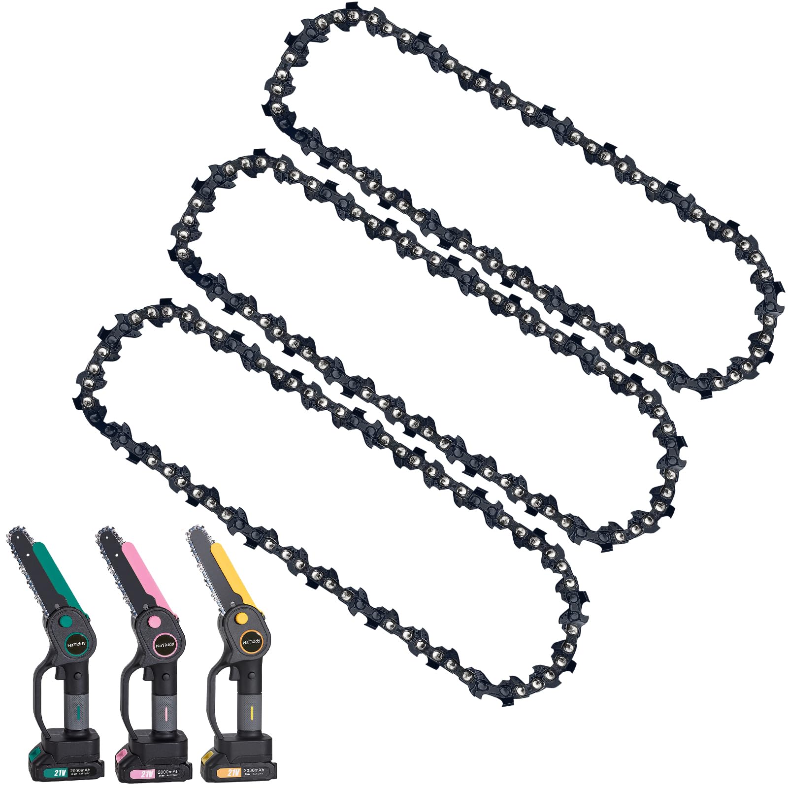 Amazon.com: NaTiddy 6 inch Mini Chainsaw Chain, 3PC Replacement