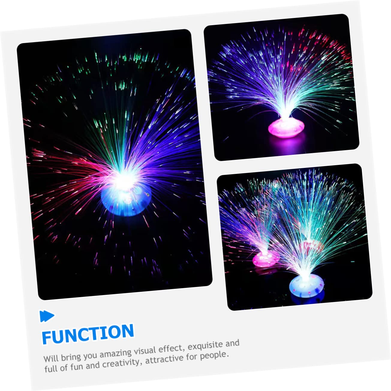 Veemoon 12pcs Color Changing Fiber Optic Lights Night Light for Party Decorations for Christmas Weddings and Festivals Vibrant Atmosphere for Any Event
