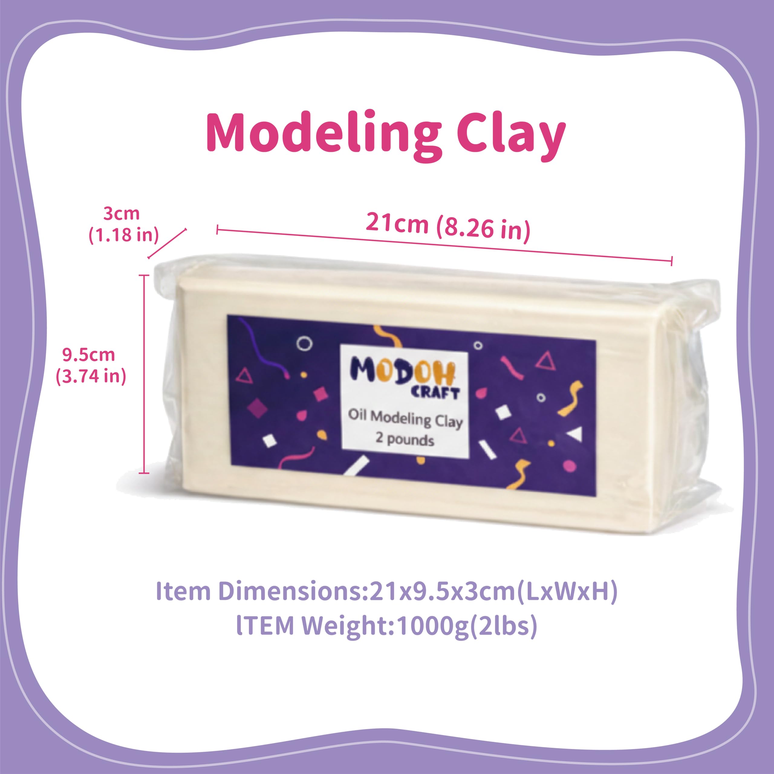 Amazon.com: MODOH Plasticine Oil Based Modeling Clay, Non