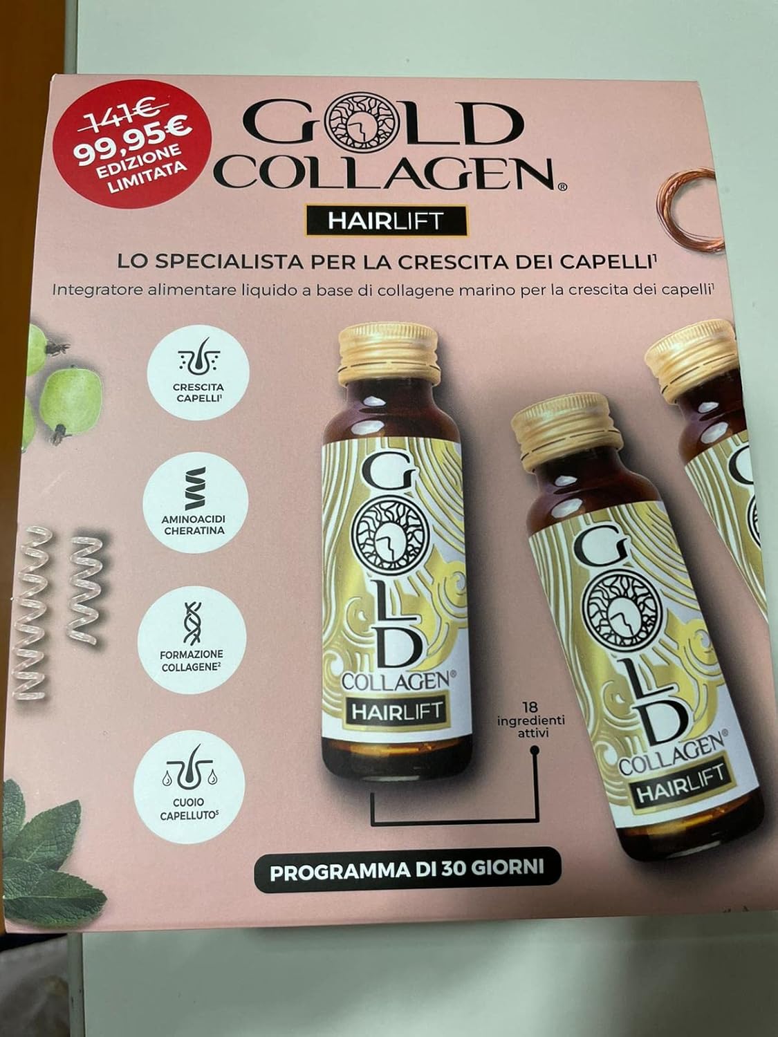 Gold Collagen Hairlift Limited Edition 30 FL X 50 ml € 99,95