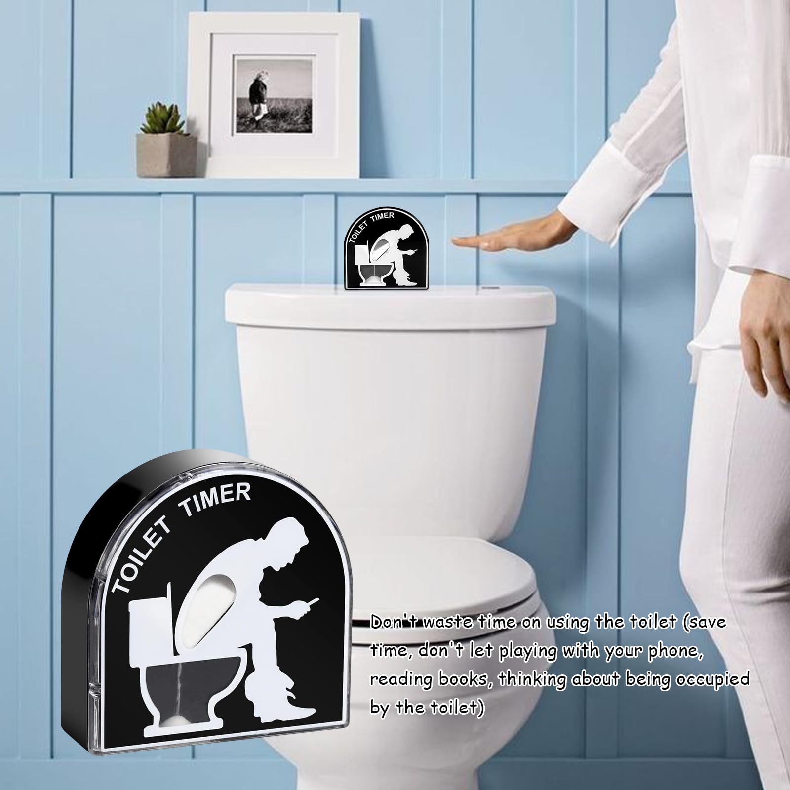 Timer A Clessidra Per Toilette, Timer A Clessidra Decorativo Da 5 Minuti Timer Per Toilette A Clessidra Maschile Creativo Timer Per Laddestramento Alla Toilette Per La Cucina Lavarsi I Denti