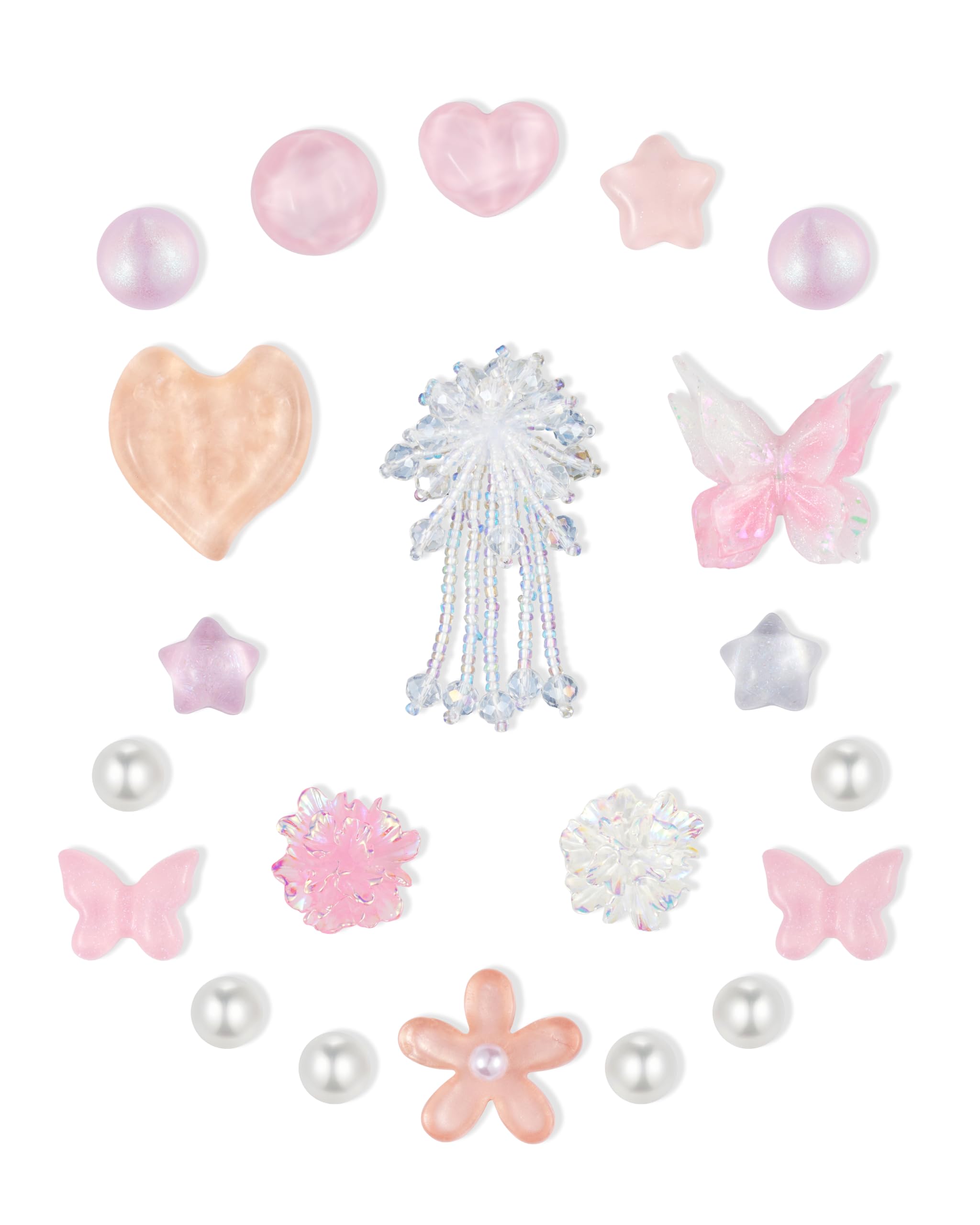 HUSSIN Cute Shoe Charms for Women, Bling Tassel Butterfly Pearl DIY Set | Dreamy Girls De…