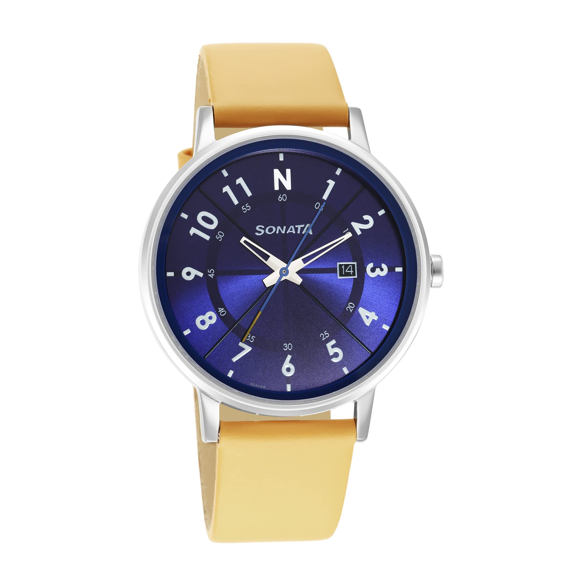 Sonata Force Analog Blue Dial Mens Watch-7131SL06 (B09NM13D7N) Amazon Price History, Amazon Price Tracker