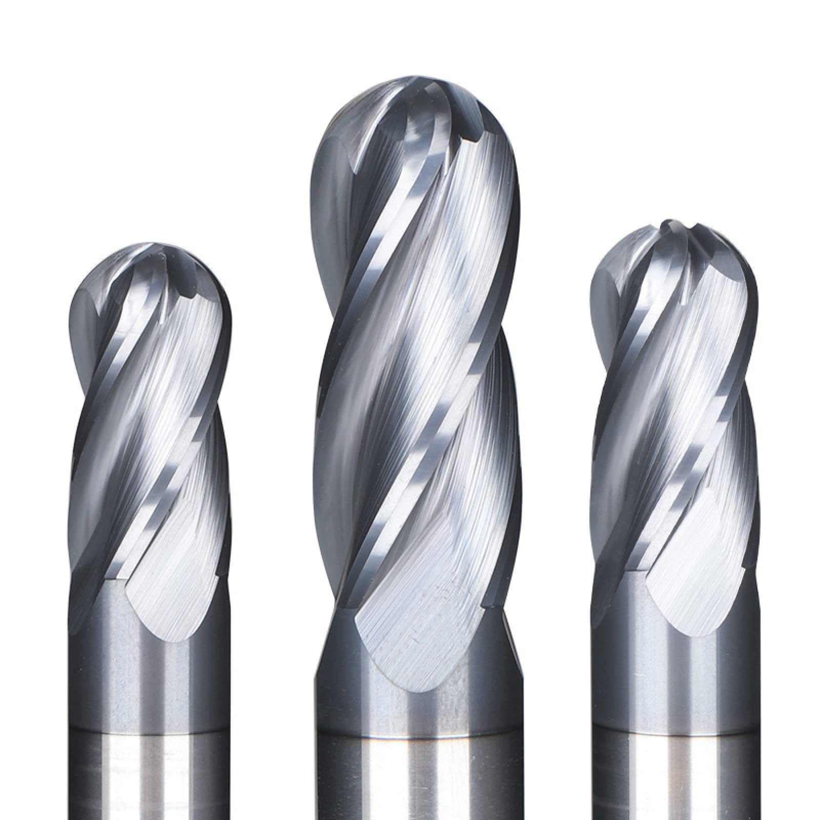 1 Pezzo Fresa A Sfera In Acciaio Al Tungsteno A 4 Lame Fresa Elicoidale Fresa In Metallo Duro Fresa CNC Fresa,R5*20*D10*75