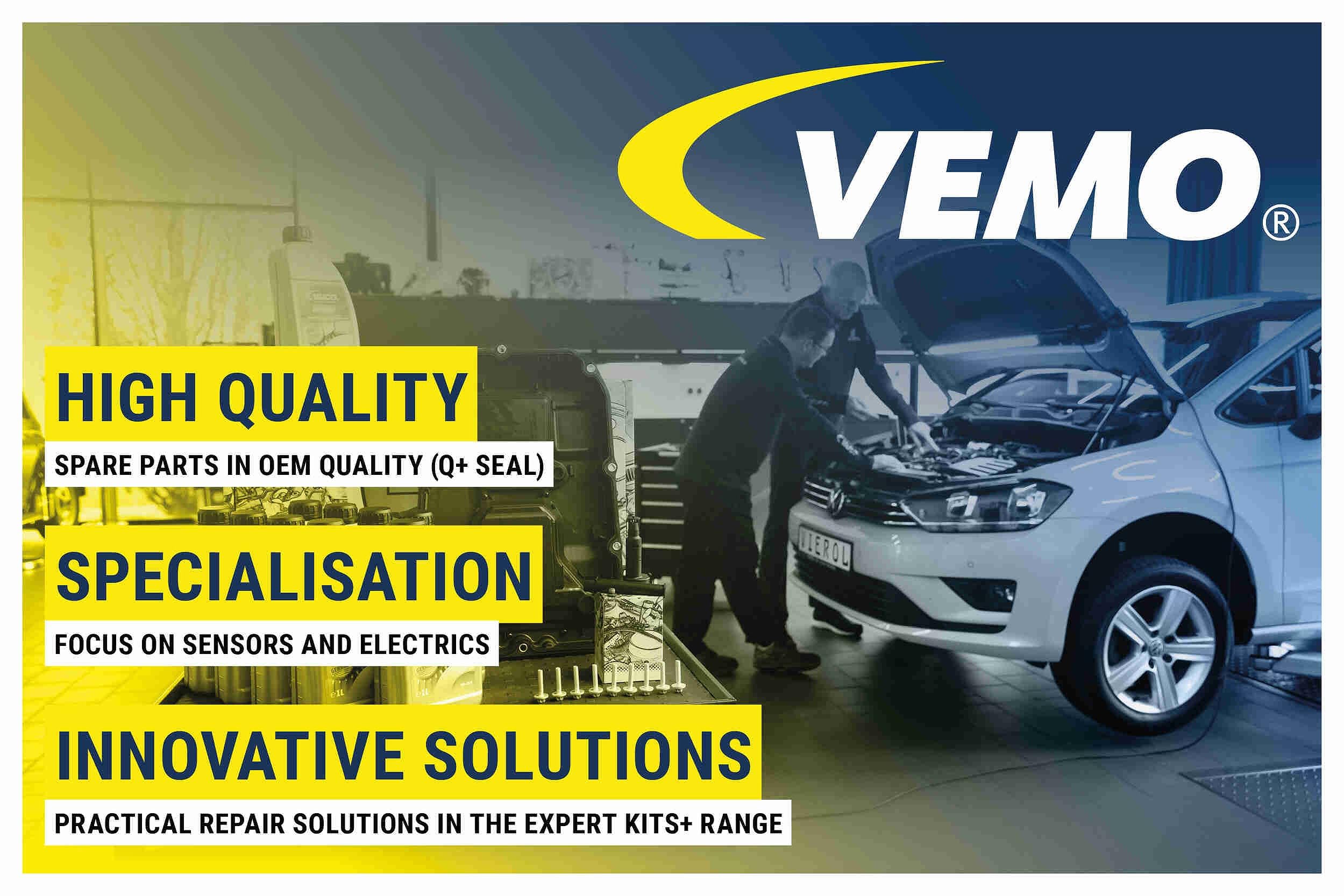 VEMO V40-99-1105 Carter del termostato con guarnizione con sensore con flangia con termostato