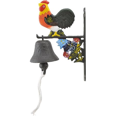 CTW Home Cast Iron Logan Dinner Bell With Wall Bracket - Heavy Duty Call Bell For Family Meals (4"W X 5.5"D X 6"H) - View #9
