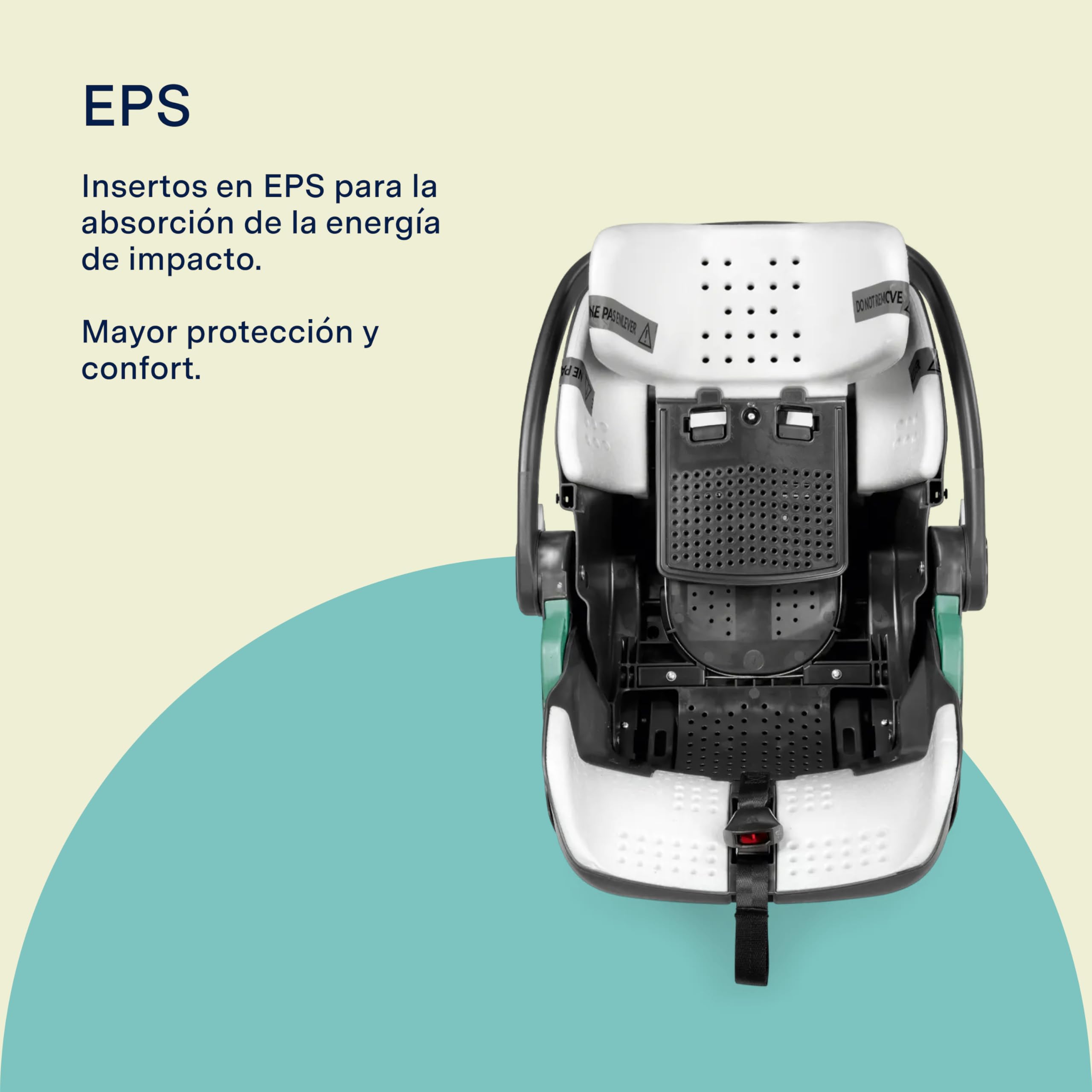 PEG Primo Viaggio Lounge Silla de Coche i-Size Recién Nacido Reclinable, 40-87 cm, 0-15 meses, 0-13 kg, Capota UPF 50+, Protecciones Laterales, Compatible con Cochecitos PEG, Onyx