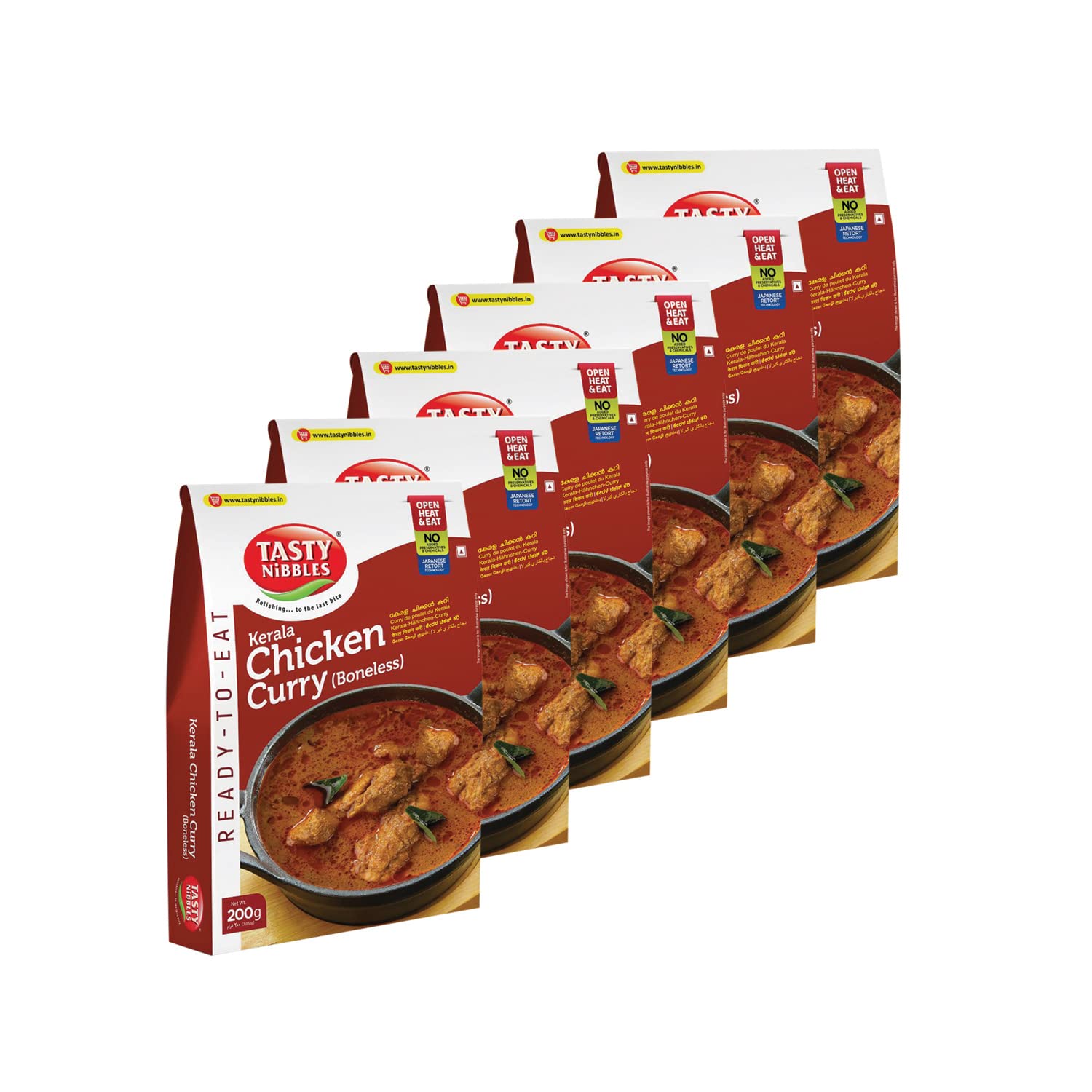 Tasty Nibbles Ready To Eat Kerala Chicken Curry (Boneless) 200g [Pack Of 6] | Open Heat & Eat | No Food Additives Added | Japanese RETORT Technology (B0BY231VK9) Amazon Price History, Amazon Price Tracker