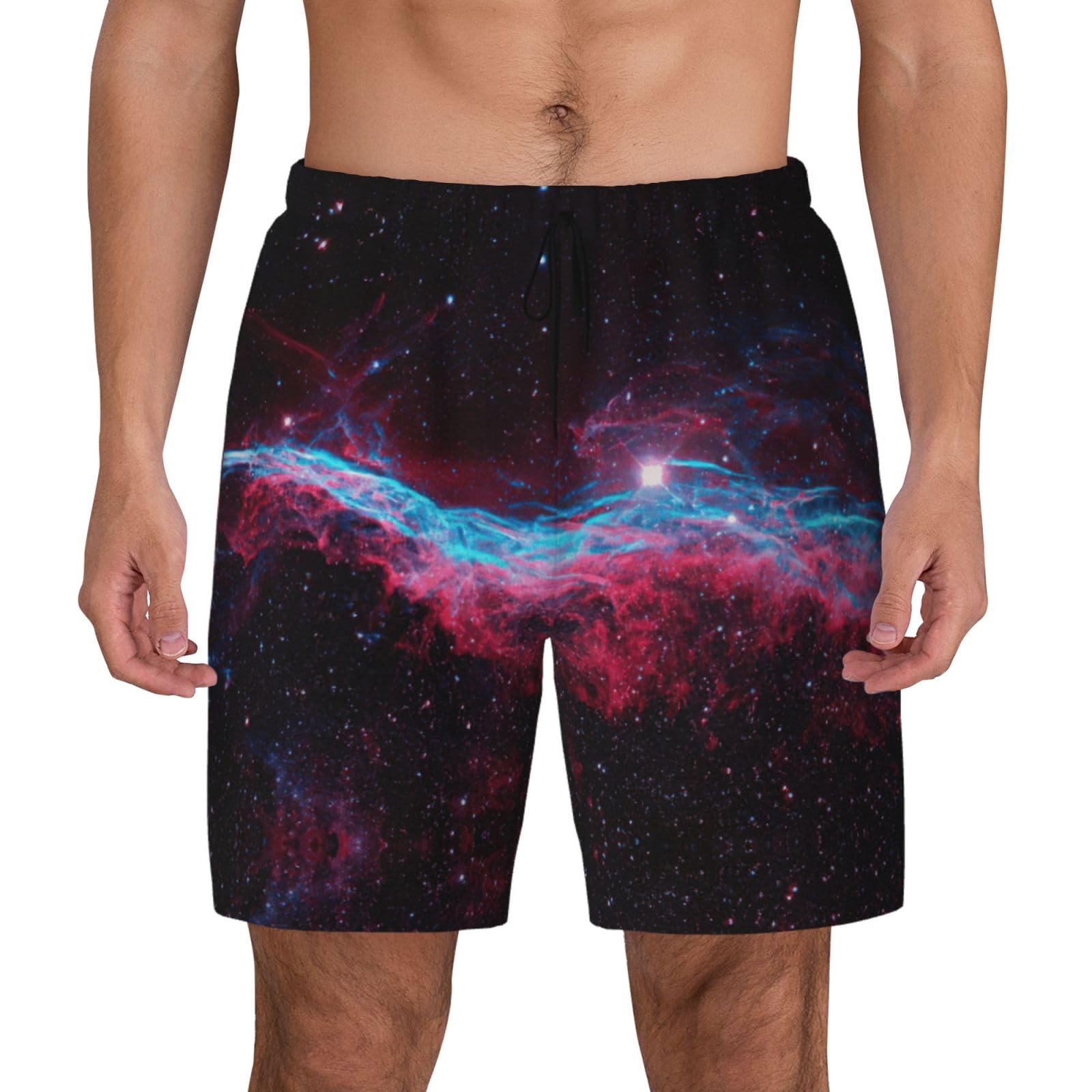 Maillot de bain homme doublure compression imprimé galaxie - 8