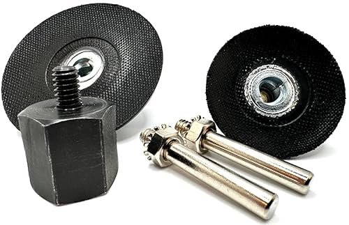 Kit de adaptador de amoladora angular 58-11 de 5 piezas, con soporte de almohadilla de disco de cambio rápido tipo R de bloqueo de rollo de 2 y 3