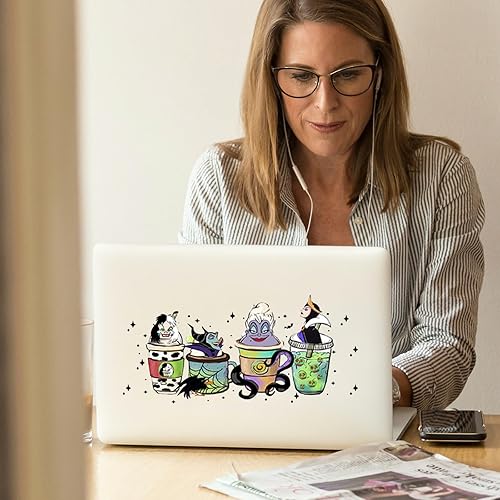 Miniatura 5 de Adhesivos UV DTF para envolver y transferir vasos, calcomanías de vidrio de 16 onzas, impermeables, para manualidades y vintage (Serie de Halloween,