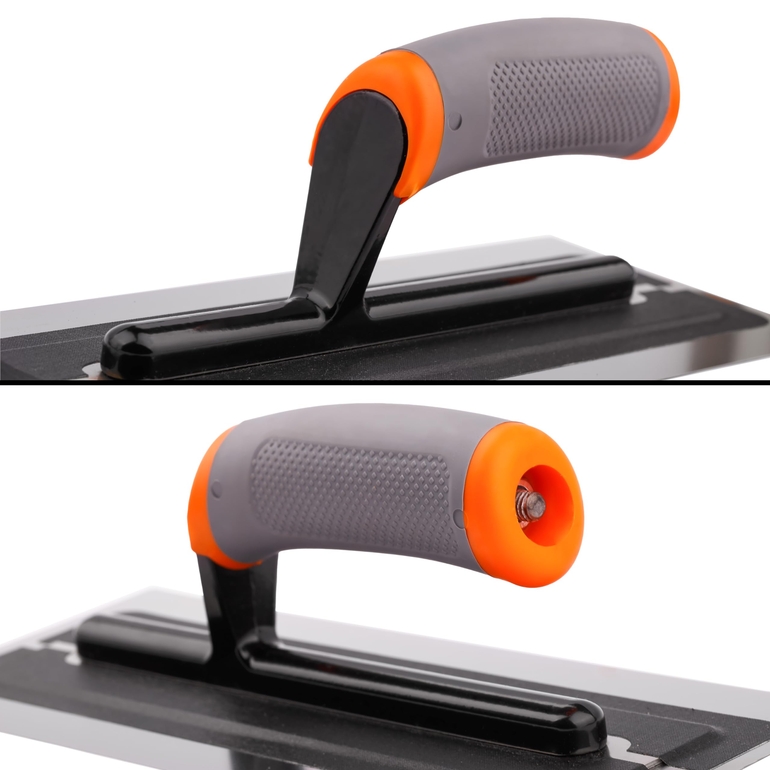 MIVOS Premium Lisciatore in Acciaio inossidabile di Alta Qualità 410x110mm - Lisciatore Professionale a Disco - Utensile per Cartongesso - Impugnatura Ergonomica e Antiscivolo - MADE IN EU