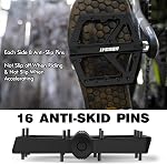 LYCAON Pédales à vélo - Vélo antidérapant à vélo de montagne MTB Pédale, Nylon durable avec pédalos plats en fibre pour vélo universel scellé de 9/16" MTB BMX VTT City Curiser Bike