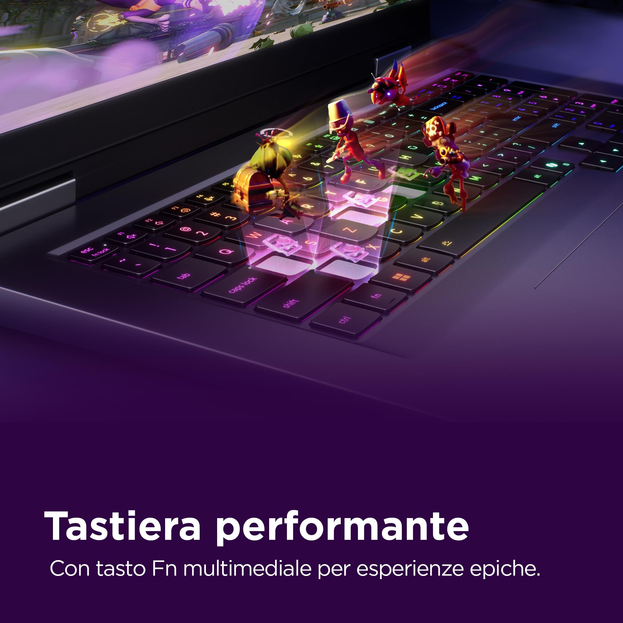 Lenovo LOQ Gaming Notebook 17.3" FHD (1920x1080) 165Hz, Intel Core i7-13700HX, RAM 16GB, 1TB SSD, NVIDIA GeForce RTX 5060 8GB GDDR7, Windows 11, Tastiera Retroilluminata - Luna Grey